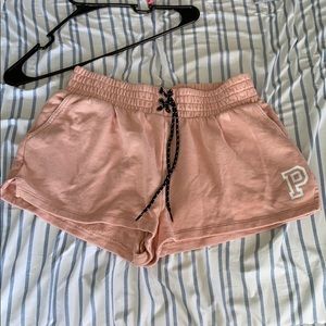 PINK rusty pink “boxing” cotton shorts
